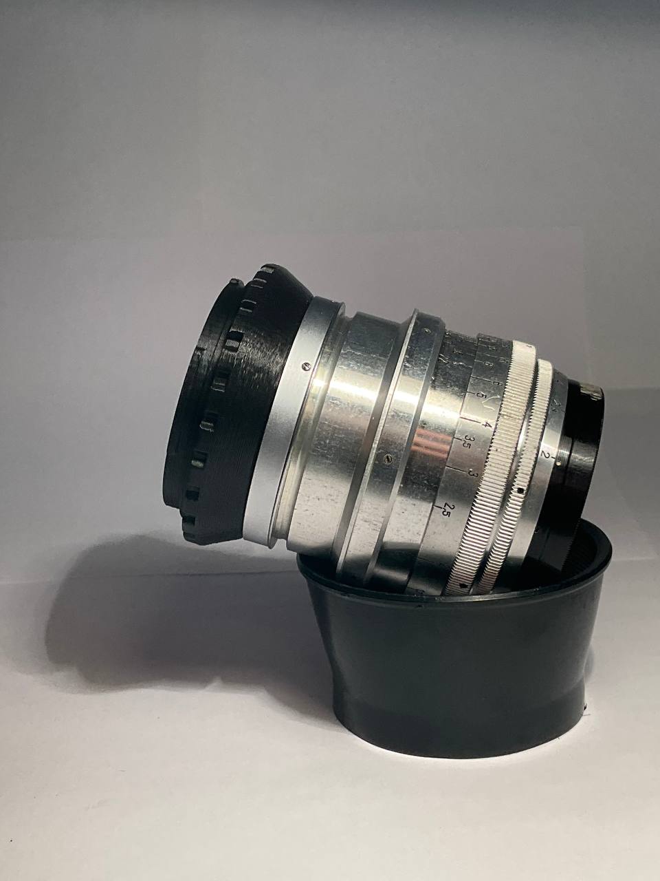 Jupiter-9 85mm f/2 Silver Lens (Contax/Kiev to Canon RF) - AS-IS