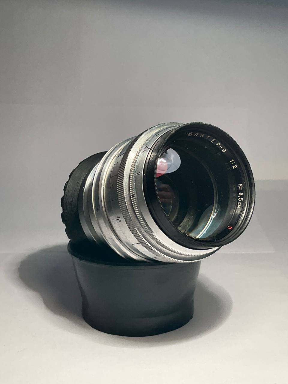 Jupiter-9 85mm f/2 Silver Lens (Contax/Kiev to Canon RF) - AS-IS