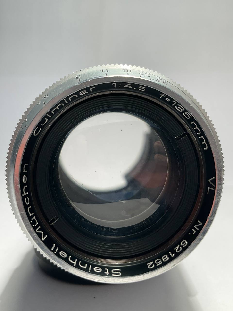 Steinheil München Culminar 135mm f/4.5 Silver Lens (M39 Mount) [AS-IS]