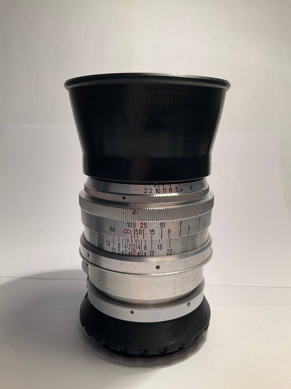 Jupiter-9 85mm f/2 Silver Lens (Contax/Kiev to Canon RF) - AS-IS