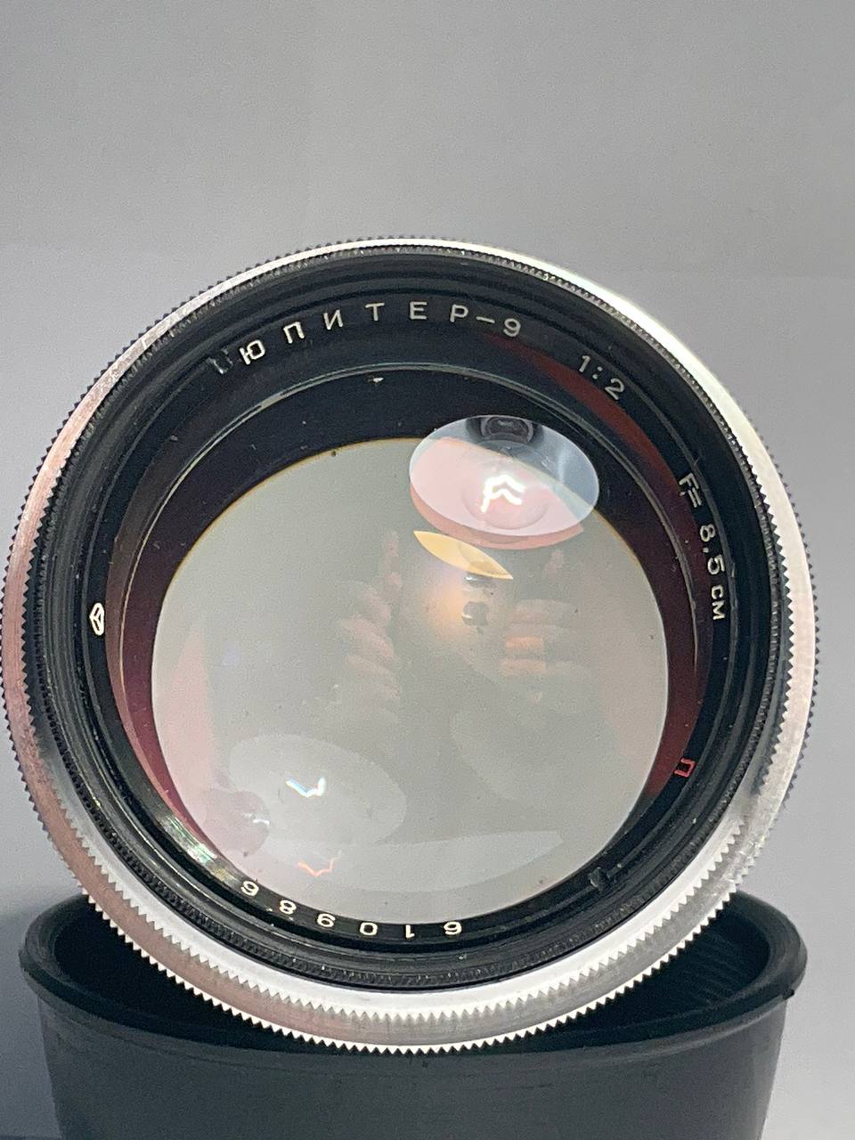 Jupiter-9 85mm f/2 Silver Lens (Contax/Kiev to Canon RF) - AS-IS