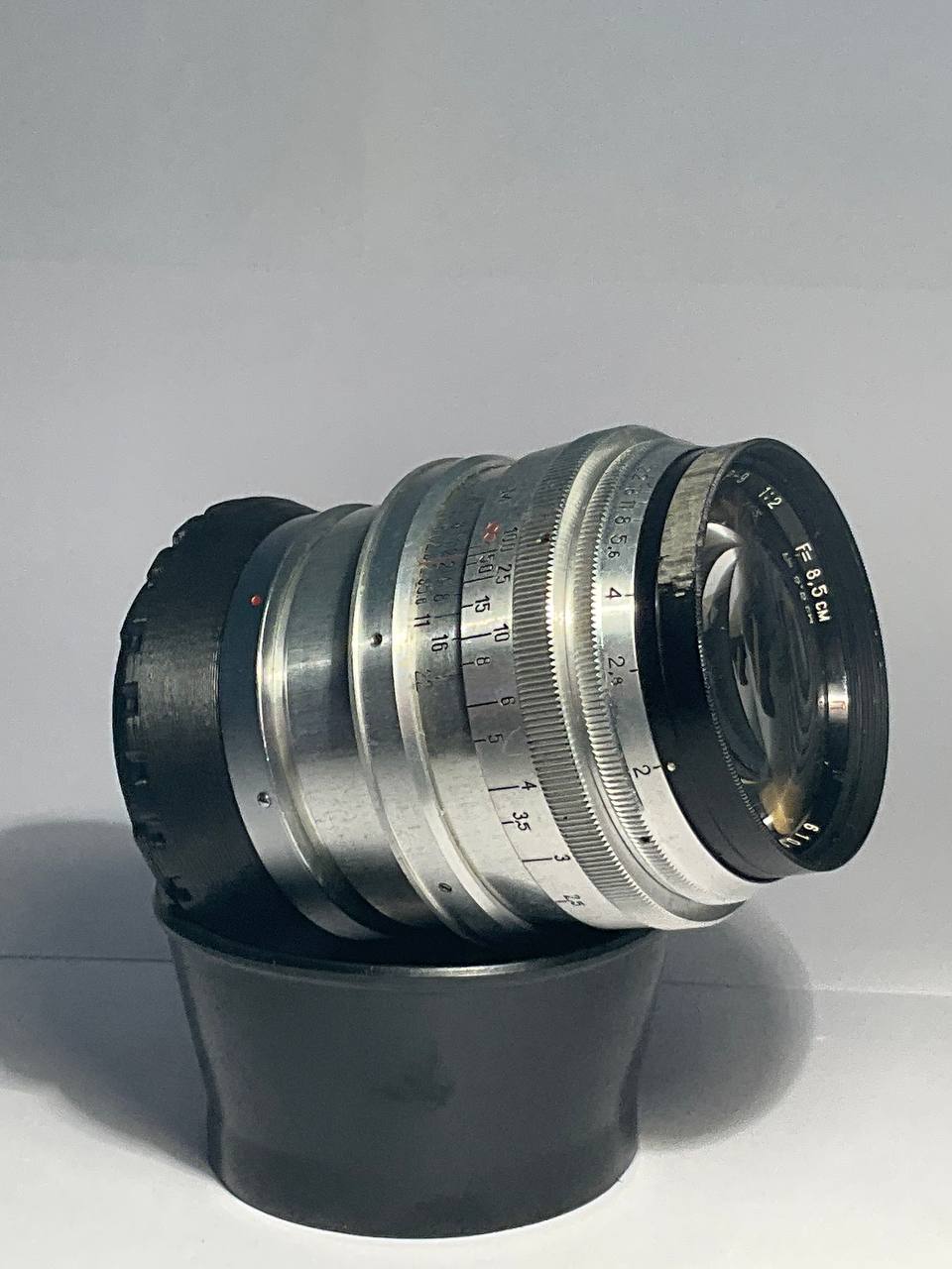 Jupiter-9 85mm f/2 Silver Lens (Contax/Kiev to Canon RF) - AS-IS